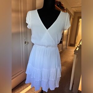 American Eagle white summer sun dress - small